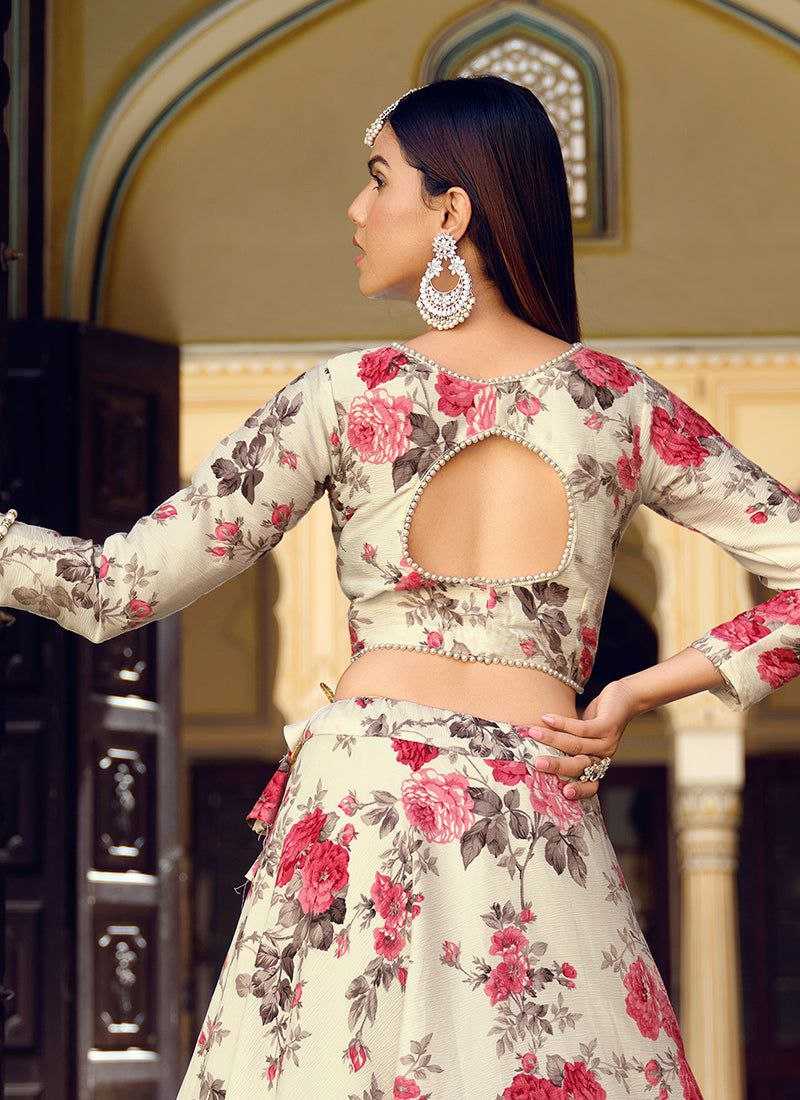 Georgette Georgette Floral Lehenga